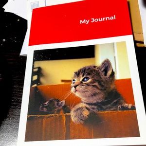 Paperback Blank journal 110 pages of line paper custom made designed